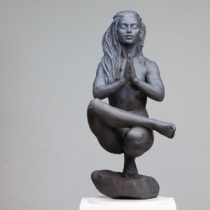 Coderch & Malavia, My life is my message, bronze, 71 x 36 x 40 cm, Patine noire