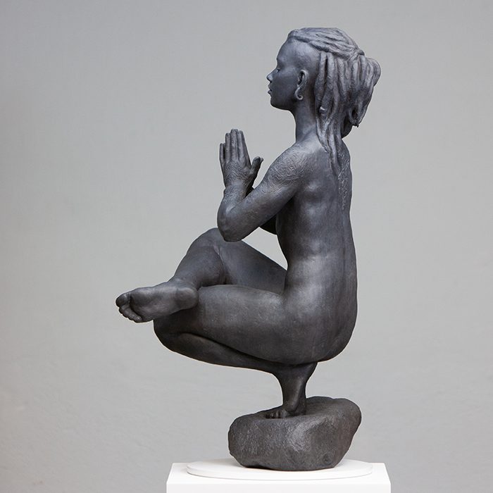Coderch & Malavia, My life is my message, bronze, 71 x 36 x 40 cm, Patine noire