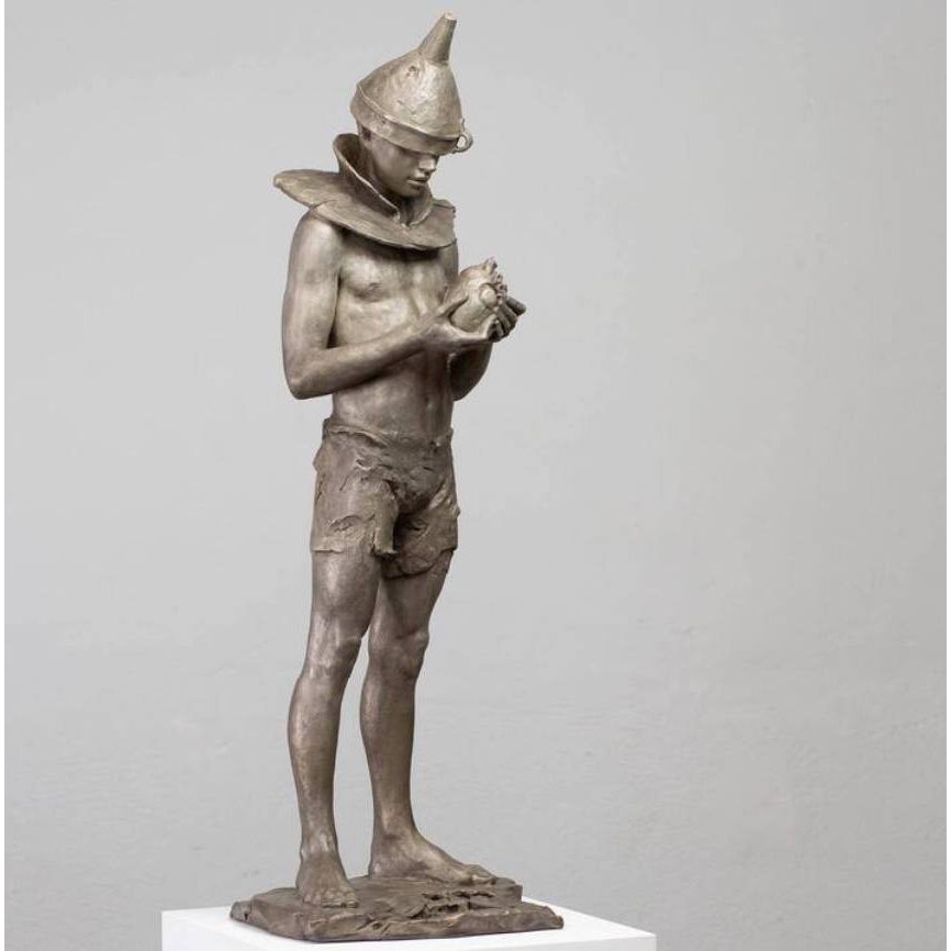 Coderch & Malavia, The Little Tin Man, Bronze, 85 x 27 x 23 cm, PATINE ARGENT