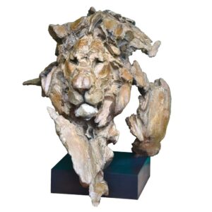 Jean-François Gambino, La part du Lion, Bronze, 65 x 75 x 70 cm
