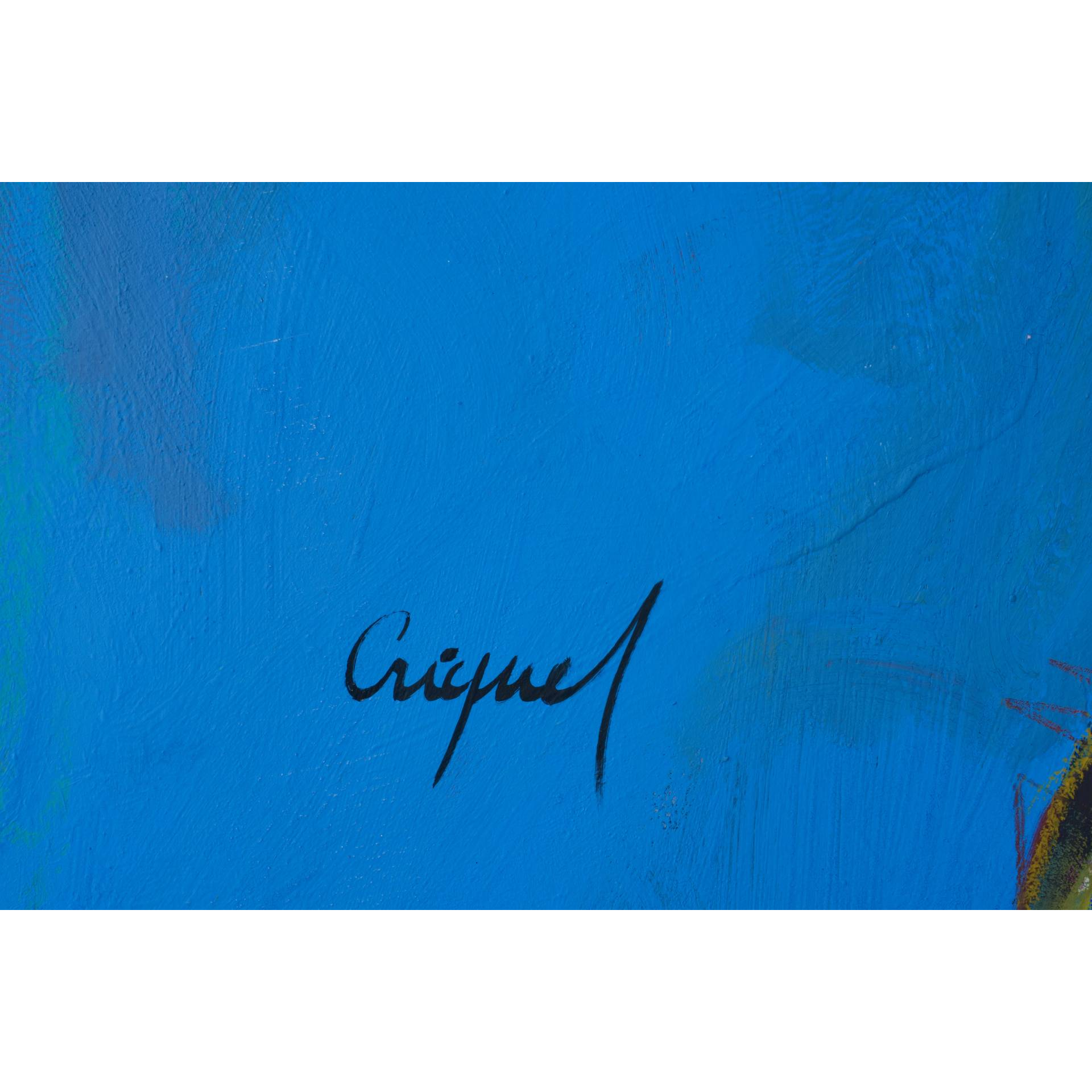 Francky CRIQUET, Au delà des mots, Acrylique sur toile, 172 X 122 cm