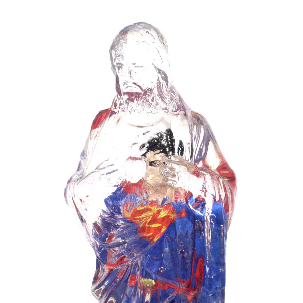 ALBEN, Christ Heroes: Superman, Résine Et Jouets, 40 X 14 X 11 Cm