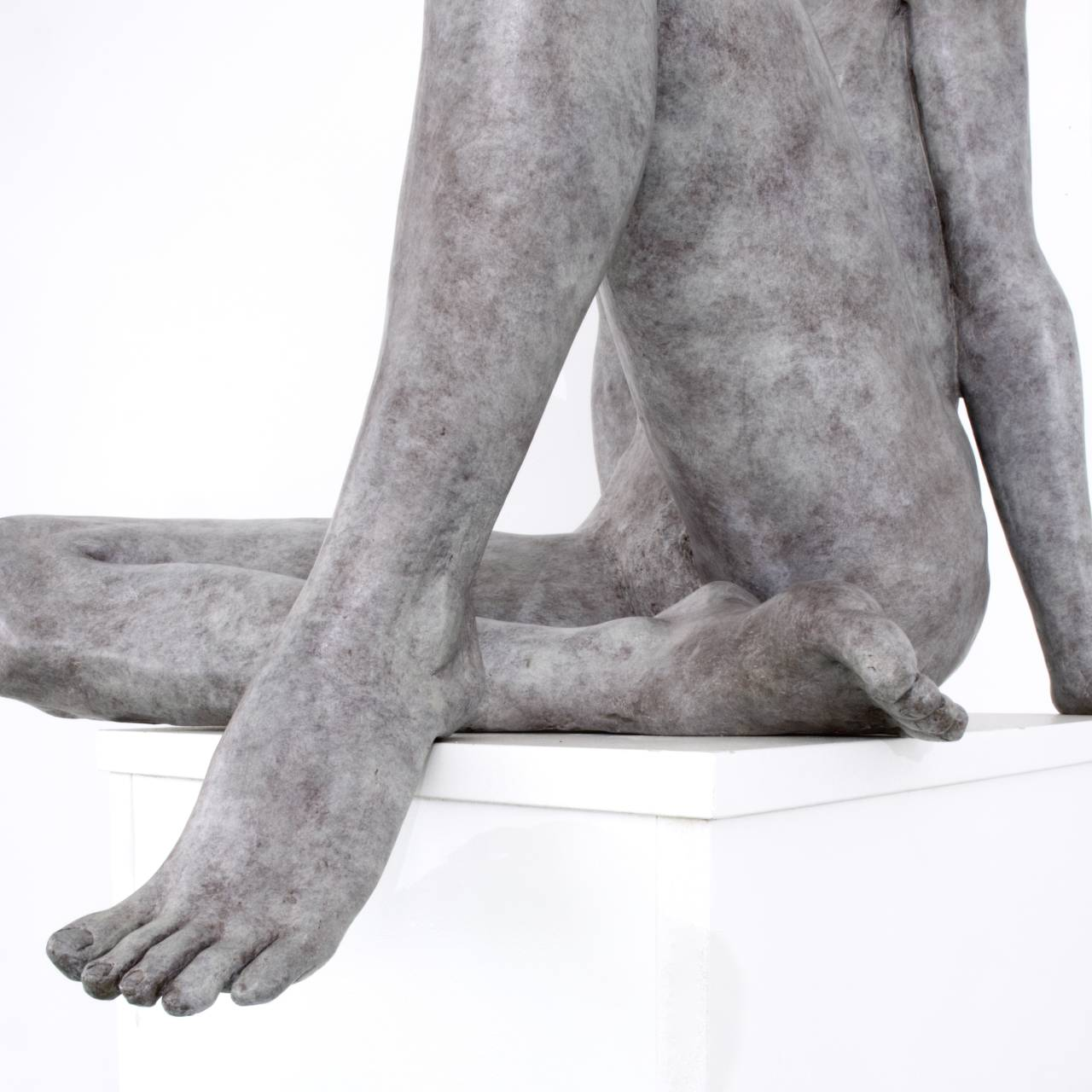 Claude JUSTAMON, A l’autre bout du monde II, Bronze, 66 X 57 X 53 cm