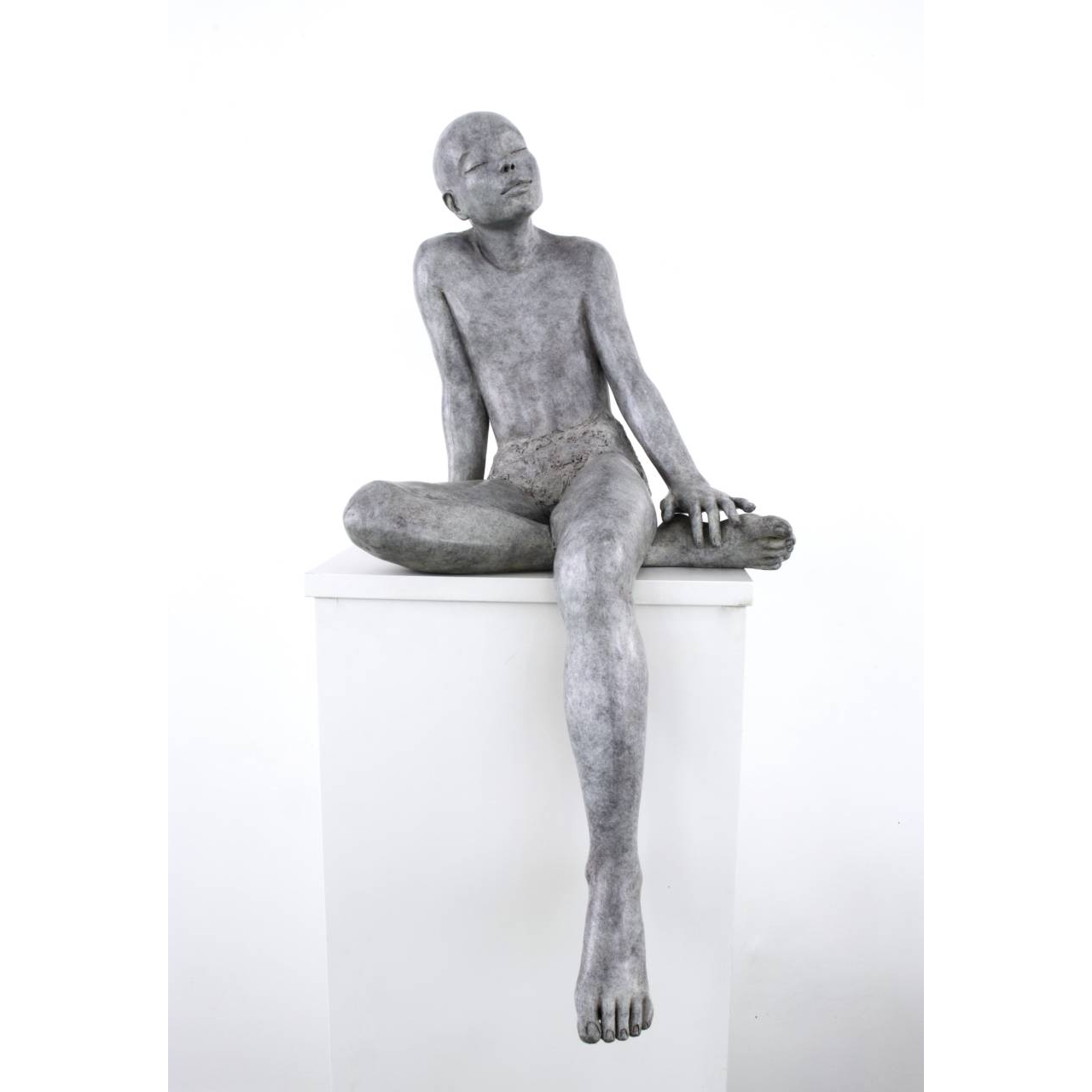 Claude JUSTAMON, Murmure, Bronze, 74 X 39 X 35 cm