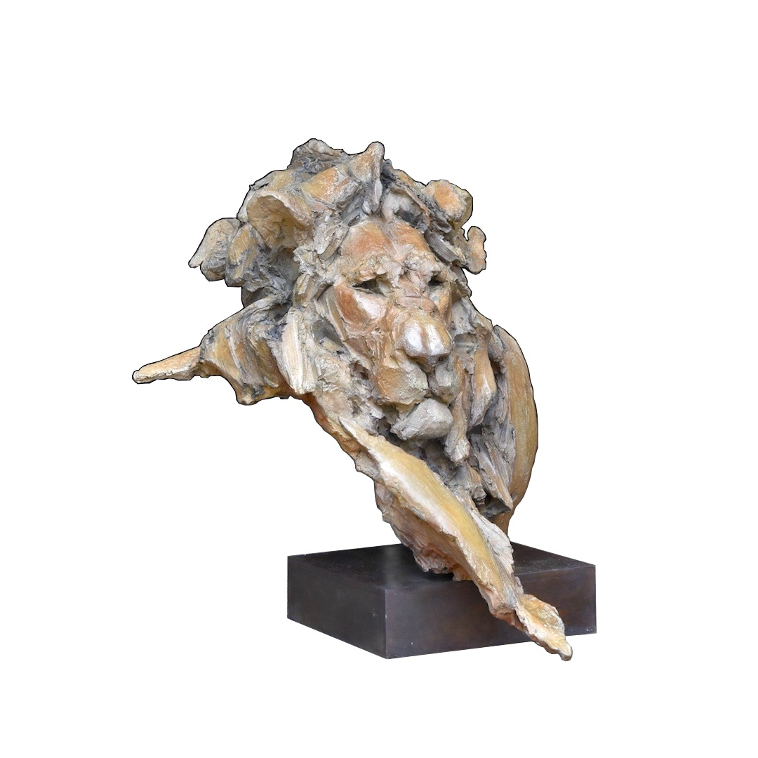 Jean François Gambino, La Part du lion, Bronze, 65 X 75 X 70 cm