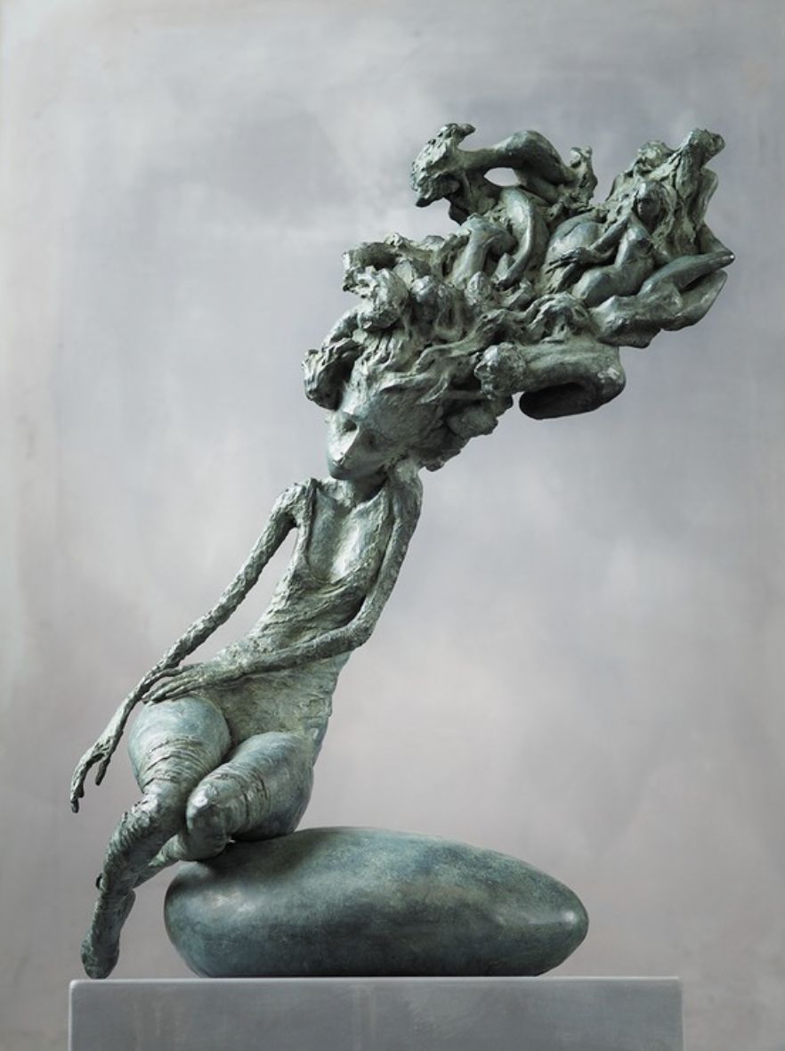 Valérie HADIDA , Nocturna, Bronze ( 8 + 4 E.A. ), 63 X 48 X 19 Cm