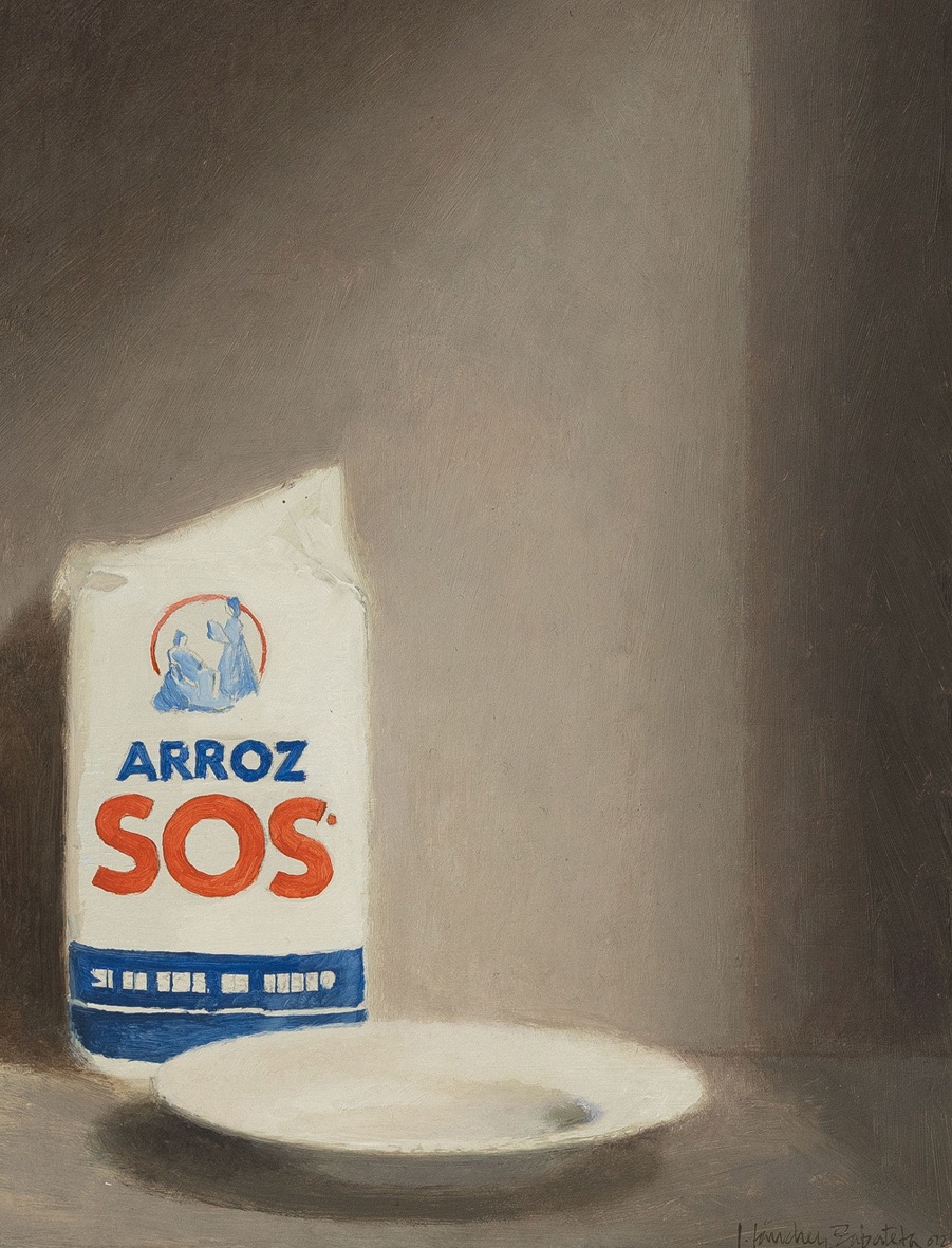 Zabaleta Joseba Sanchez, Arroz sos, Huile sur bois, 22 X 17,2 cm